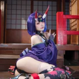 九柒喵《FGO 酒吞童子原皮》主题写真：92张全套美图