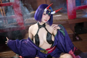 九柒喵《FGO 酒吞童子原皮》主题写真：92张全套美图