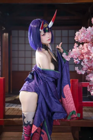 九柒喵《FGO 酒吞童子原皮》主题写真：92张全套美图