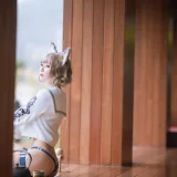 阿包也是兔娘《X型体操服》主题写真：30张全套美图