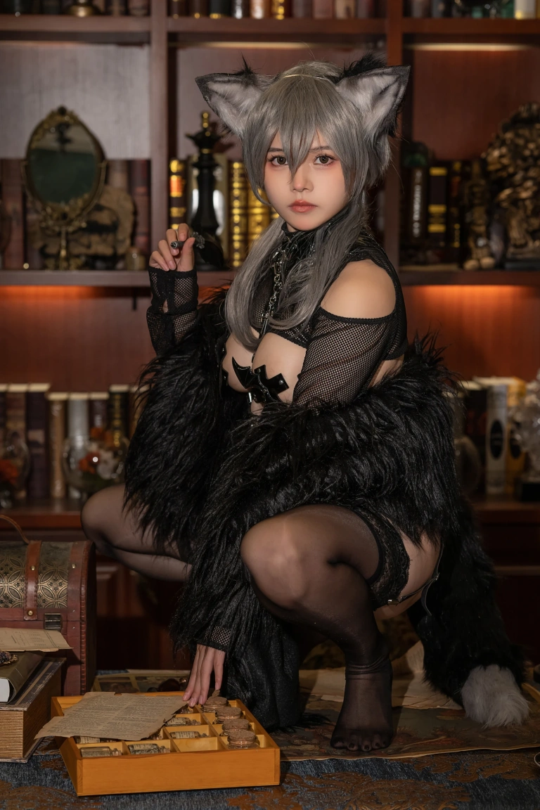 七月喵子《幻想兽娘集月食 克丝古》主题写真：18张全套美图