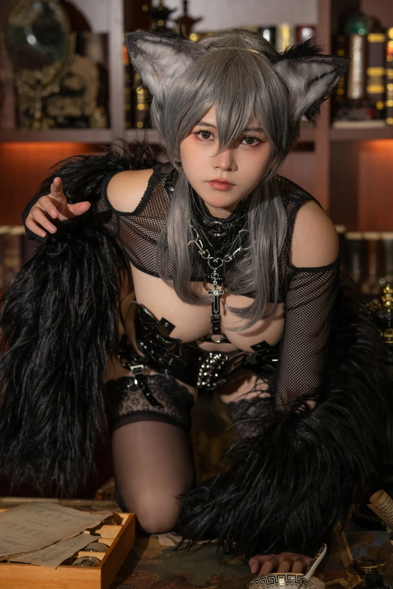 七月喵子《幻想兽娘集月食 克丝古》主题写真：18张全套美图