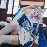 宮本桜《碧蓝航线 信浓 原皮》主题写真：20张全套美图