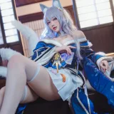 宮本桜《碧蓝航线 信浓 原皮》主题写真：20张全套美图