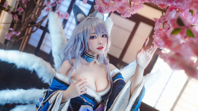 宮本桜《碧蓝航线 信浓 原皮》主题写真：20张全套美图