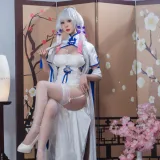 西园寺南歌《碧蓝航线 光辉旗袍》主题写真：24张全套美图