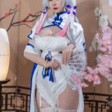 西园寺南歌《碧蓝航线 光辉旗袍》主题写真：24张全套美图