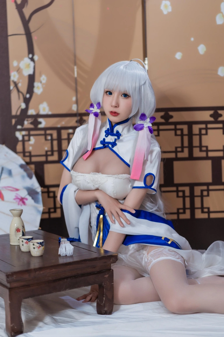 西园寺南歌《碧蓝航线 光辉旗袍》主题写真：24张全套美图