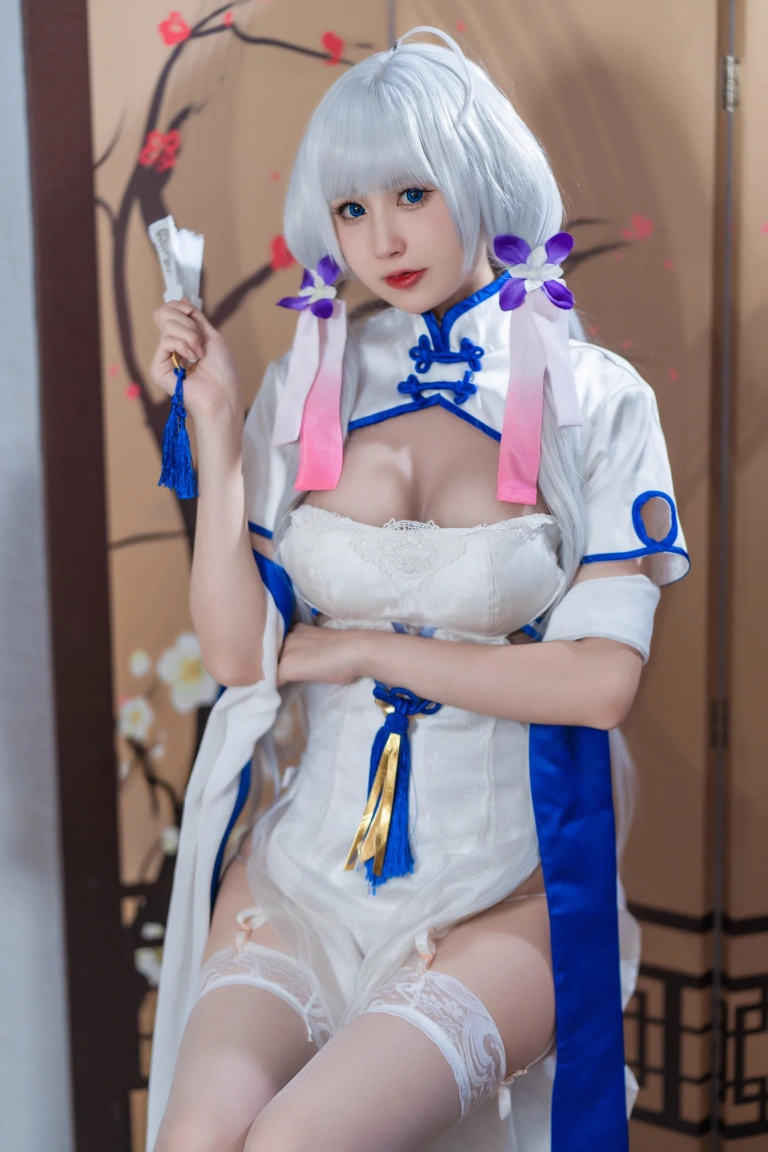 西园寺南歌《碧蓝航线 光辉旗袍》主题写真：24张全套美图
