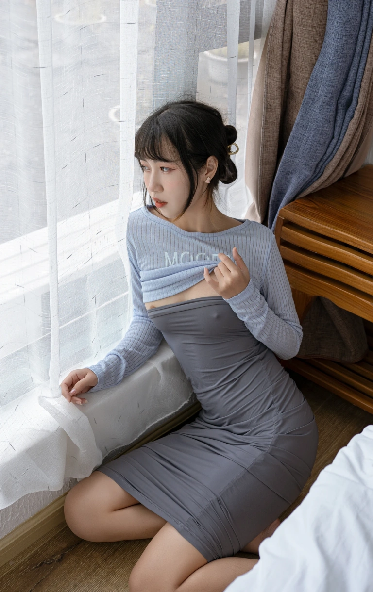 不呆猫《吉他姐姐》主题写真：38张全套美图，含3个视频