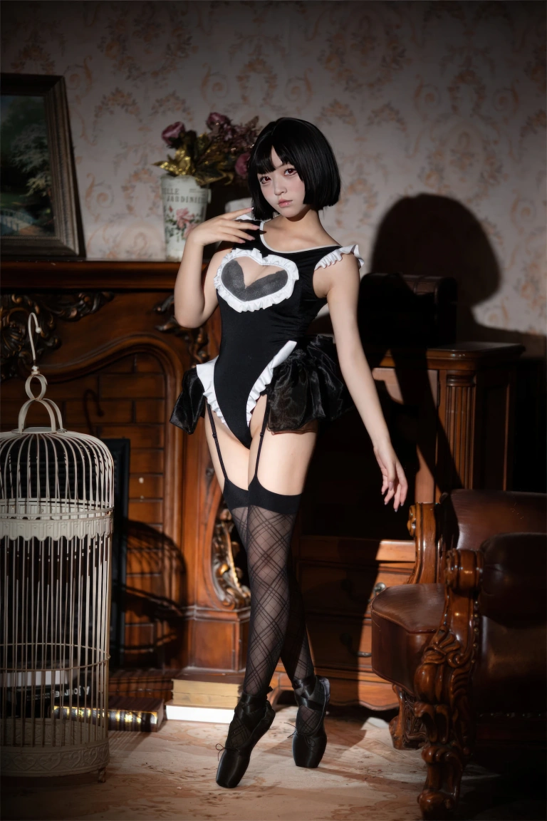 花铃《马戏团芭蕾 吊带袜高叉》主题写真：43张全套美图