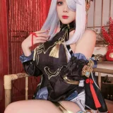 九言《原神新春 申鹤旗袍 海灯节 单人》主题写真：43张全套美图，含15个视频
