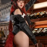 七月喵子《幻想兽娘集月食 火狄娅》主题写真：23张全套美图