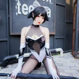 焖焖碳《高雄赛车娘》主题写真：23张全套美图