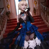 阿包也是兔娘《贞德婚纱》主题写真：26张全套美图