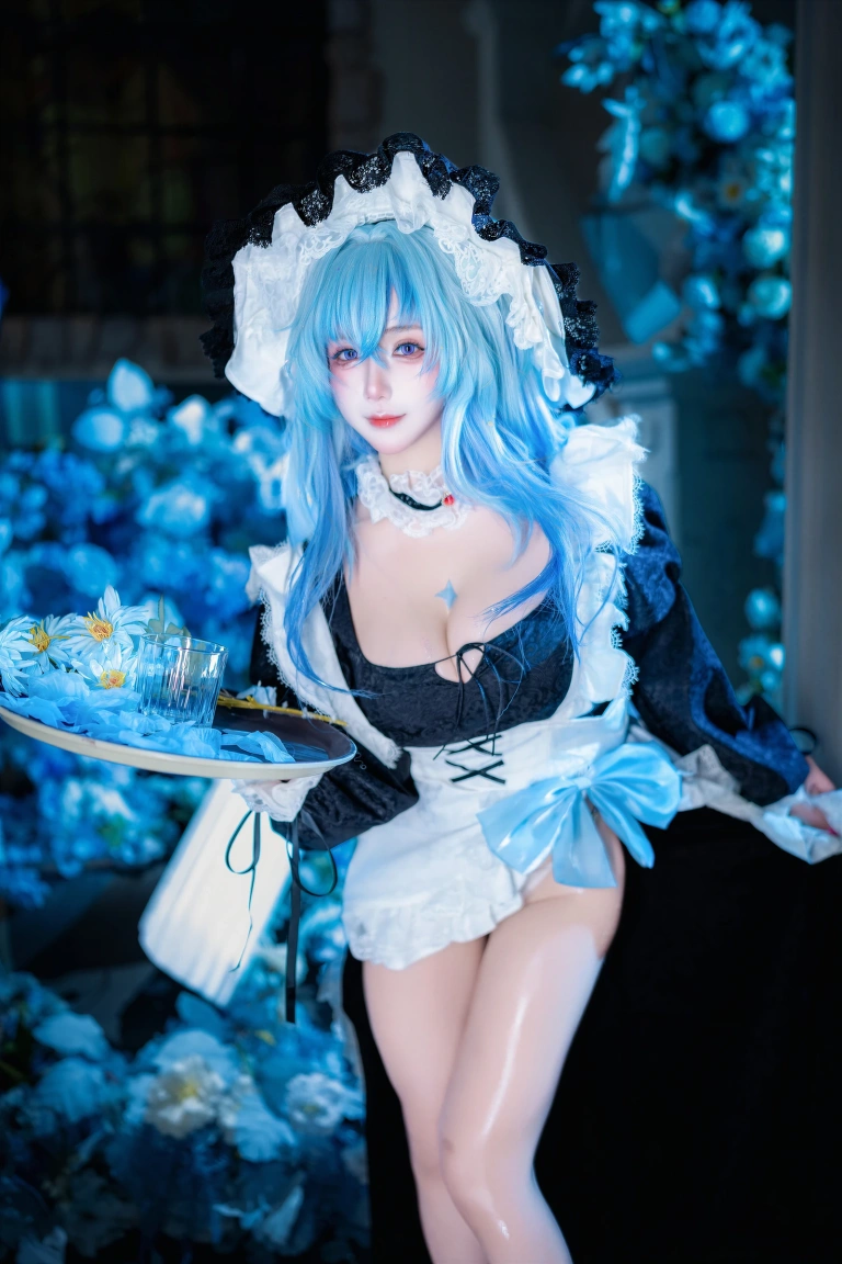 末夜《鸣潮 守岸人女仆》主题写真：26张全套美图