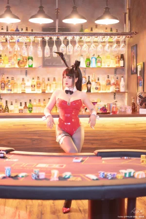 皮皮奶《元旦兔女郎》主题写真：47张全套美图