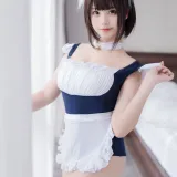 蜜汁猫裘《女仆兽耳娘》主题写真：71张全套美图