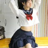 木棉棉《绵相随 JK水手服》主题写真：32张全套美图