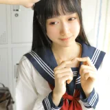 木棉棉《绵相随 JK水手服》主题写真：32张全套美图