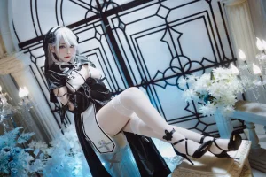 宮本桜《碧蓝航线 阿尔及利亚Meta》主题写真：21张全套美图