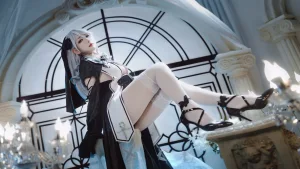 宮本桜《碧蓝航线 阿尔及利亚Meta》主题写真：21张全套美图
