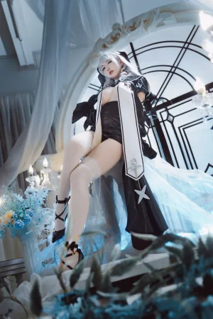 宮本桜《碧蓝航线 阿尔及利亚Meta》主题写真：21张全套美图