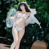 屿鱼《碧蓝航线 樫野泳装》主题写真：25张全套美图