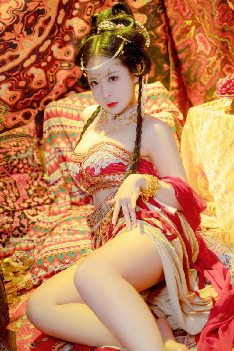 虎森森《梦入敦煌》主题写真：66张全套美图