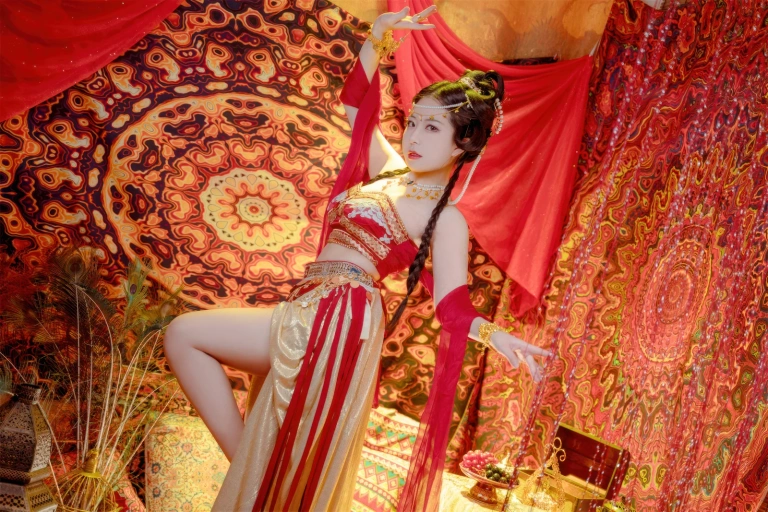 虎森森《梦入敦煌》主题写真：66张全套美图