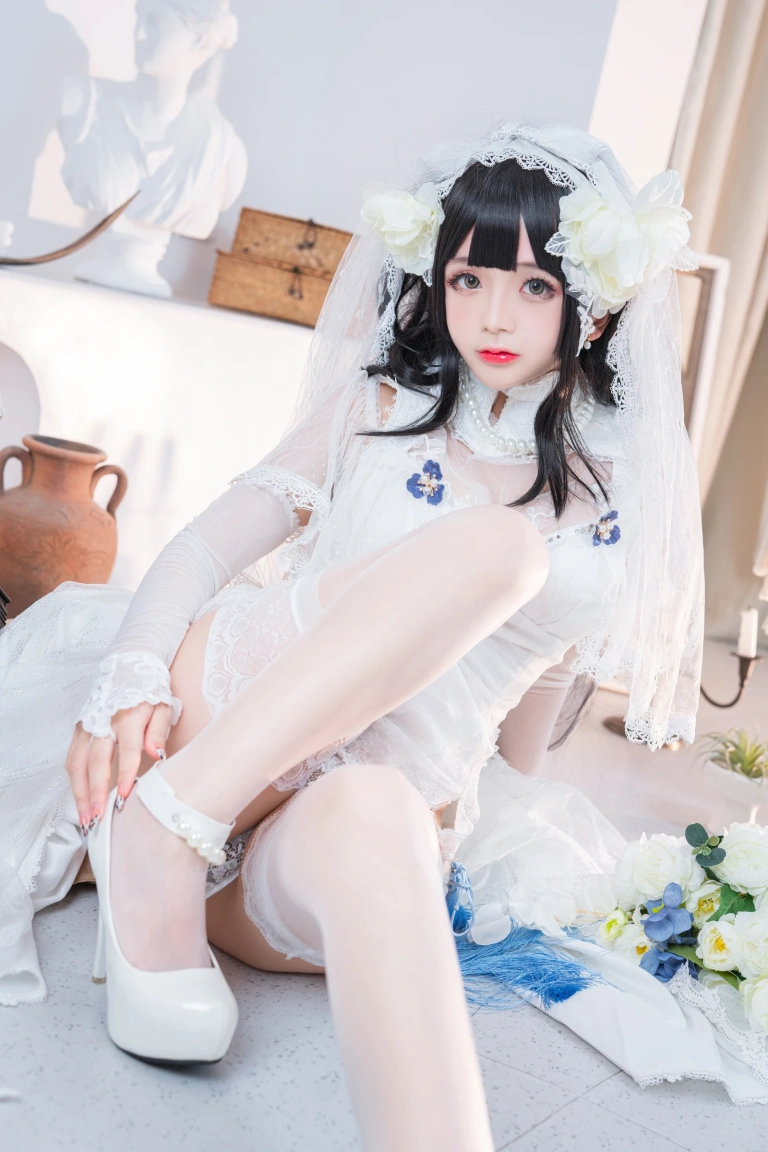 日奈娇(椎名莜)《95式婚纱》主题写真：52张全套美图