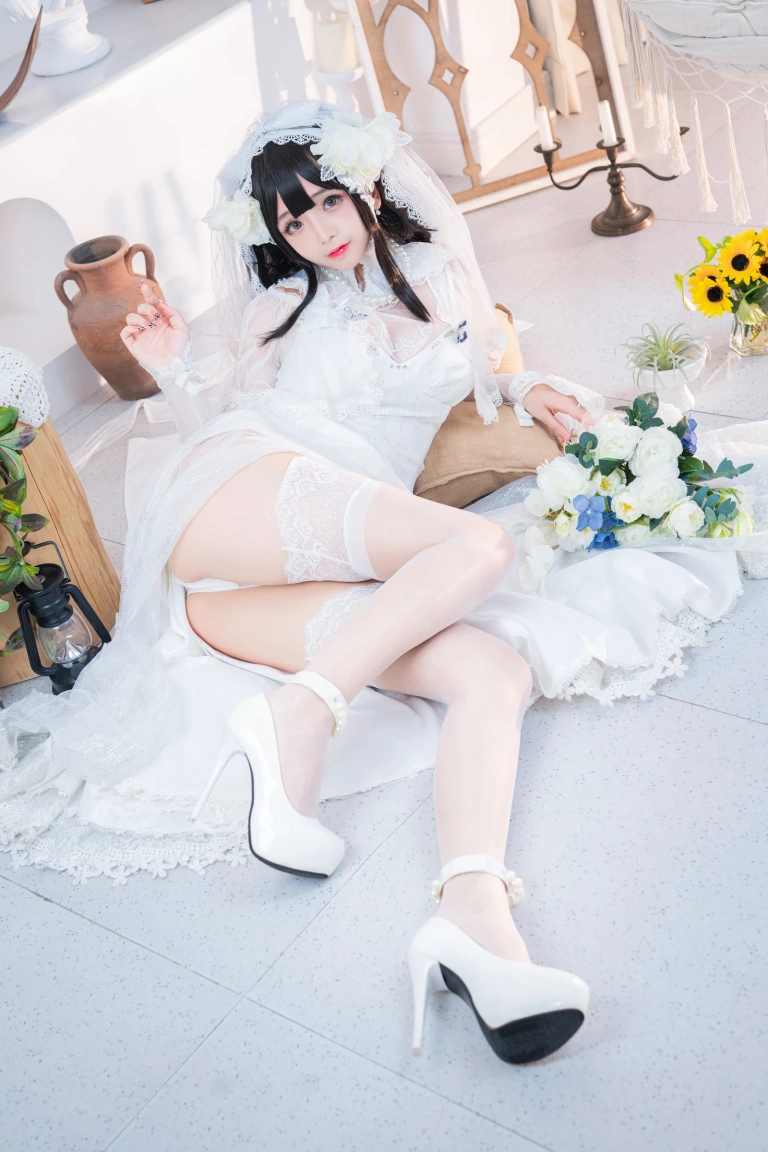 日奈娇(椎名莜)《95式婚纱》主题写真：52张全套美图