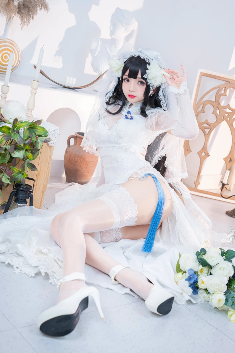 日奈娇(椎名莜)《95式婚纱》主题写真：52张全套美图