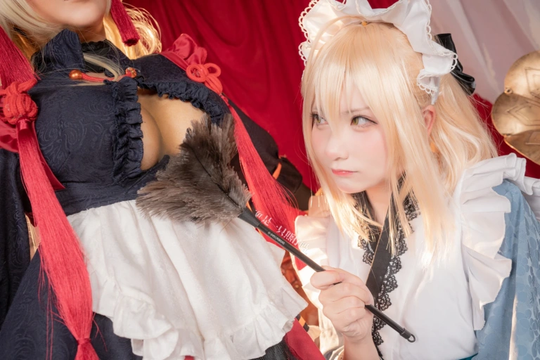 是一只熊仔&小容仔咕咕咕w《fgo 冲田总司 魔神冲田 双人捆绑》主题写真：55张全套美图