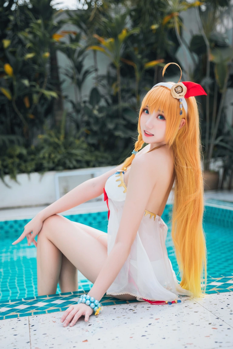 瓜希酱《公主连结 夏日御三家》主题写真：20张全套美图