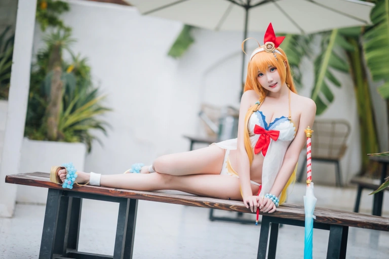 瓜希酱《公主连结 夏日御三家》主题写真：20张全套美图