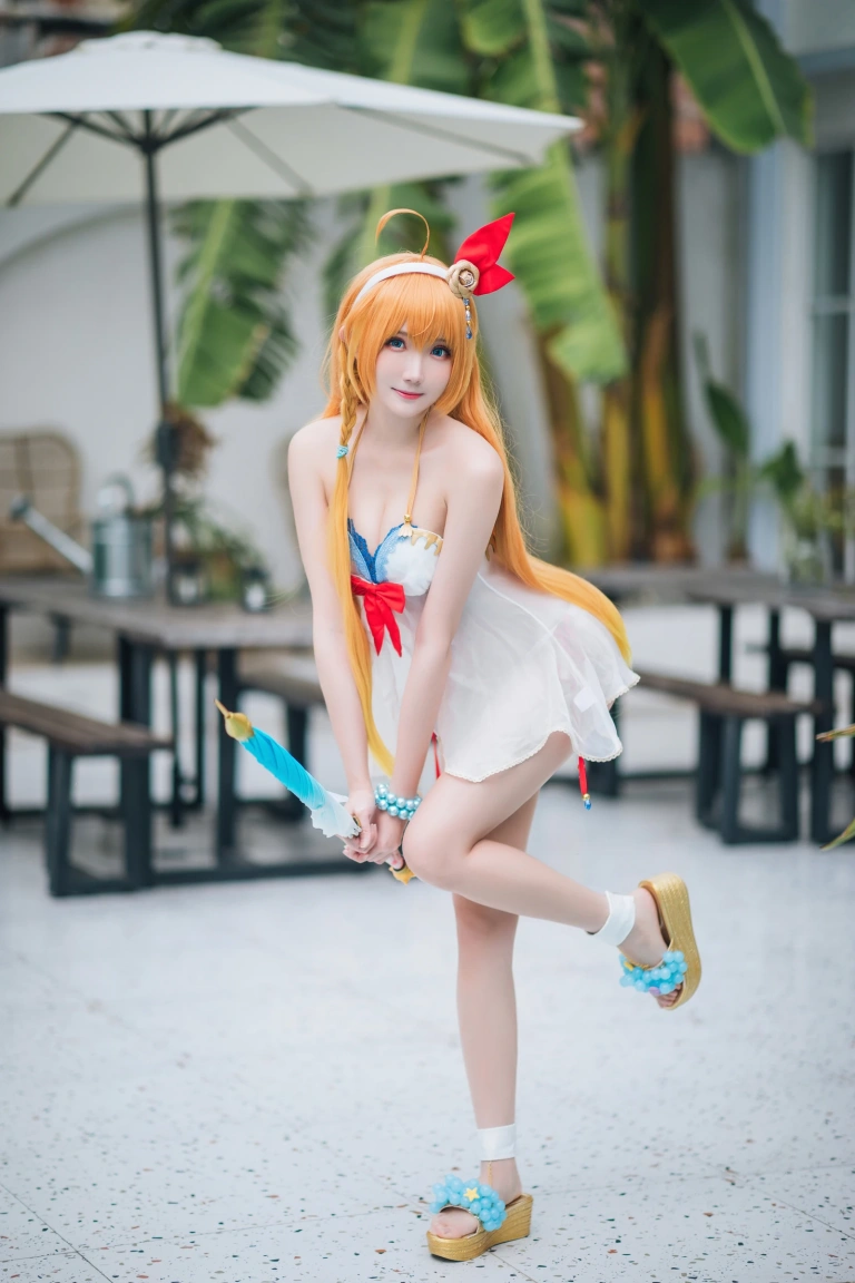 瓜希酱《公主连结 夏日御三家》主题写真：20张全套美图