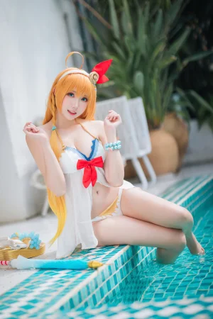 瓜希酱《公主连结 夏日御三家》主题写真：20张全套美图