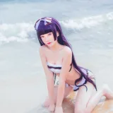 桜桃喵《五更琉璃 泳装》主题写真：21张全套美图
