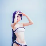 桜桃喵《五更琉璃 泳装》主题写真：21张全套美图