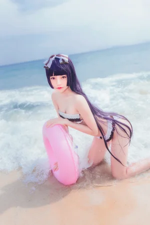 桜桃喵《五更琉璃 泳装》主题写真：21张全套美图