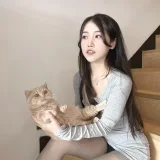 不呆猫《居家猫猫女友》主题写真：59张全套美图，含1个视频