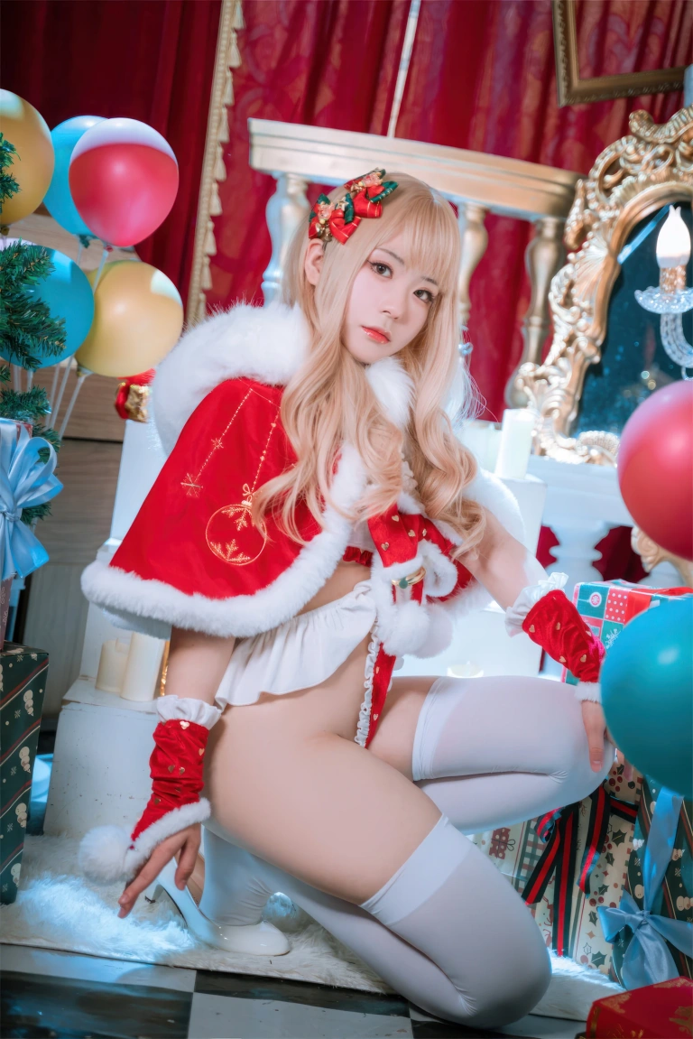 虎森森《圣诞精灵》主题写真：61张全套美图