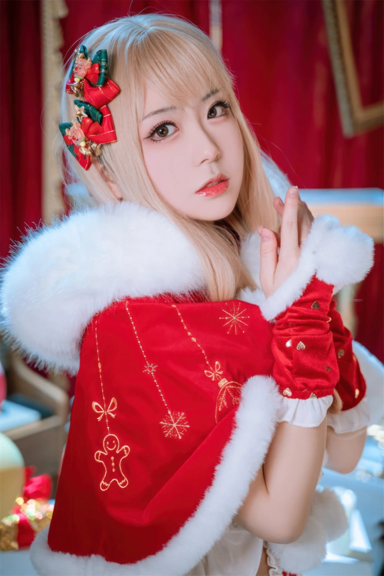 虎森森《圣诞精灵》主题写真：61张全套美图