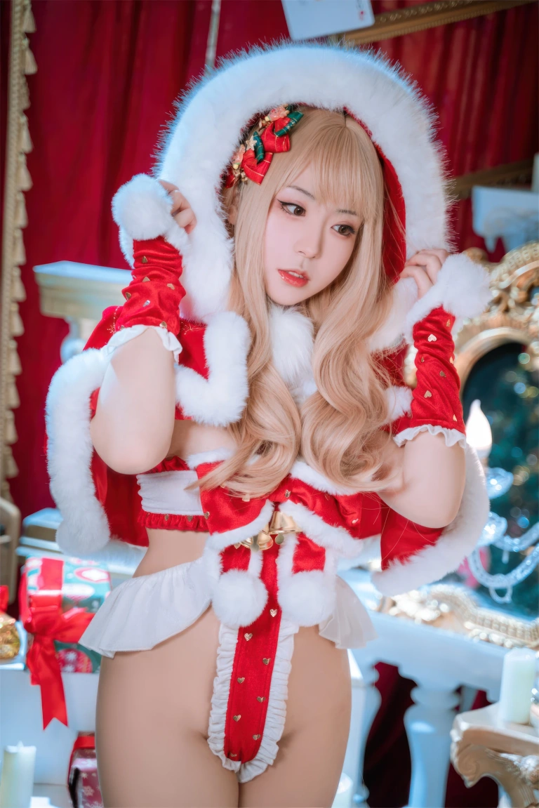 虎森森《圣诞精灵》主题写真：61张全套美图