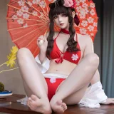 屿鱼《花泳装》主题写真：80张全套美图