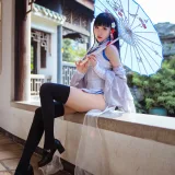 瓜希酱《碧蓝航线 逸仙》主题写真：22张全套美图