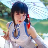 瓜希酱《碧蓝航线 逸仙》主题写真：22张全套美图