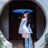 瓜希酱《碧蓝航线 逸仙》主题写真：22张全套美图