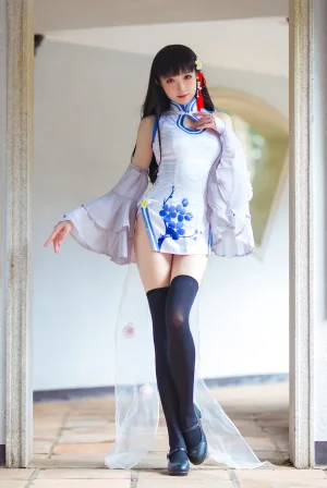 瓜希酱《碧蓝航线 逸仙》主题写真：22张全套美图